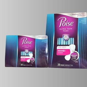 Poise 5 Ultra Thin Pads 72 Count
